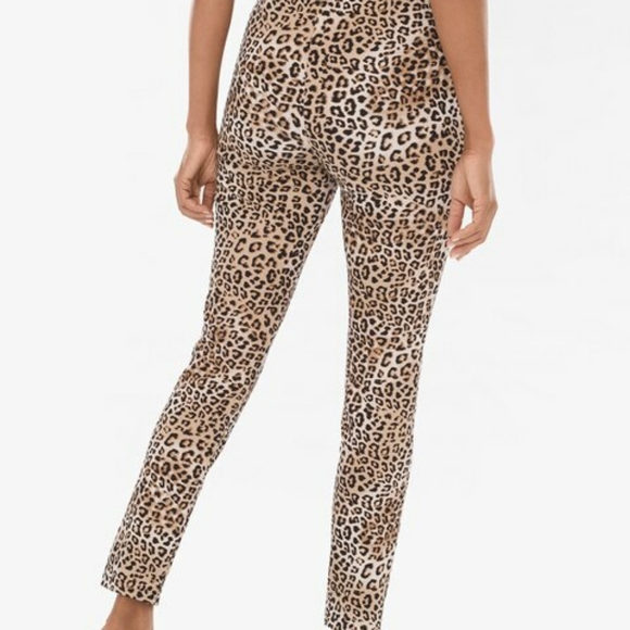 CHICO'S Leopard Print Pants - Picture 3 of 3